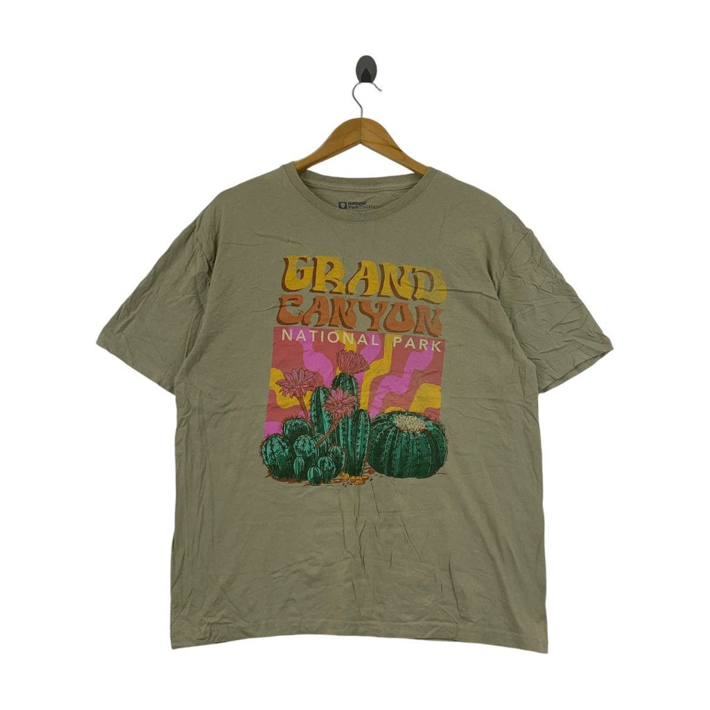 NATIONAL PARK FOUNDATION Grand Canyon Artwork Tee Shirt Top Painting Logo