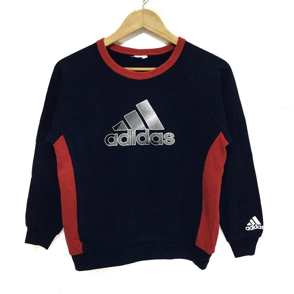 Vintage ADIDAS 3 Stripes Equipment Crewneck EQT Logo Sweatshirts Sports Jumper