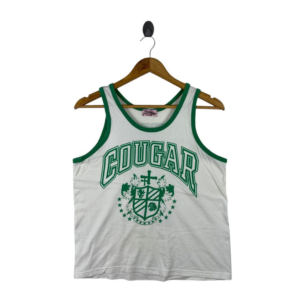 Vintage COUGAR HAWAII UNIVERSITY Crest Tank Top Tee Shirt Logo