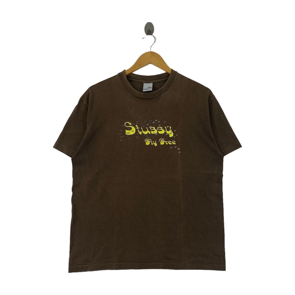 Vintage 90’ STUSSY FLY FREE Shawn Era Skate Tee Shirt Top Graffiti New York