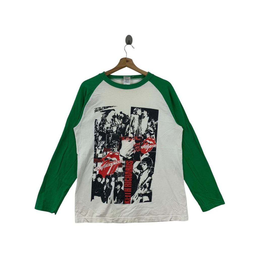 THE ROLLING STONES Keith Richard Love Your Live Tee Shirt Top Raglan Band Tour Promo