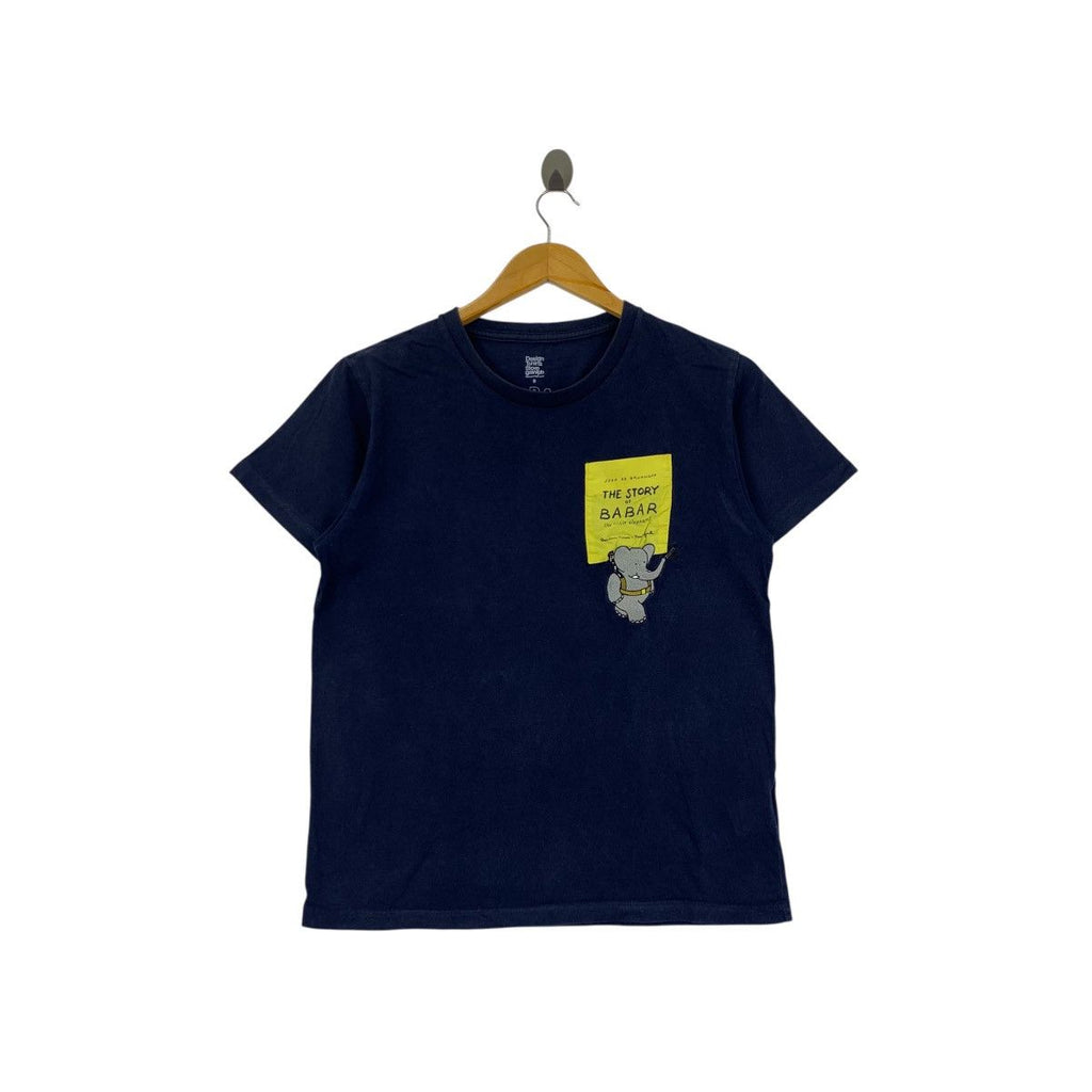 THE STORY OF BABAR Jean De Brunhoff Little Elephant Tee Shirt Top Animation Cartoon