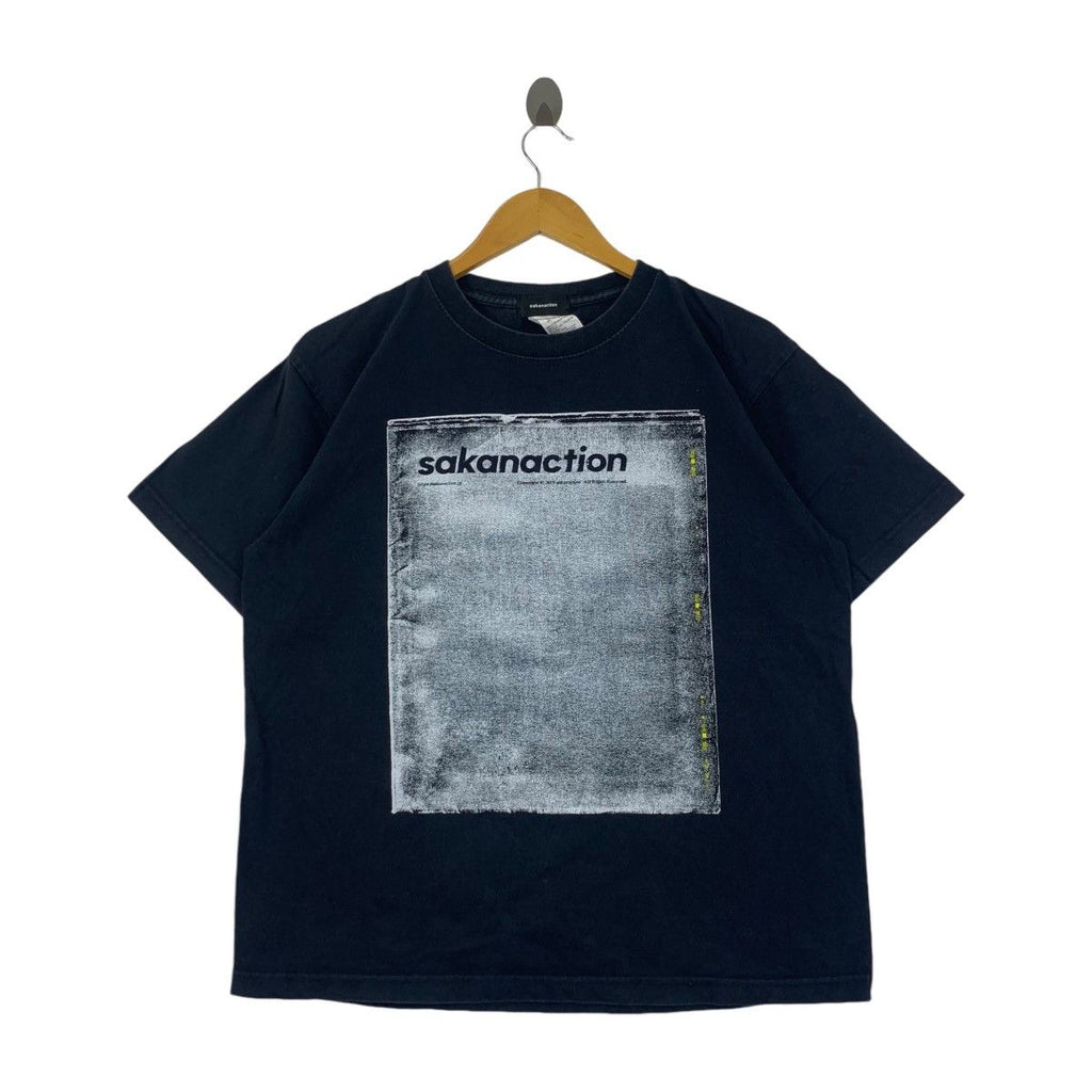 SAKANACTION JAPAN BAND 2019 Album Art Cover Tee Shirt Top New Wave Tour Promo