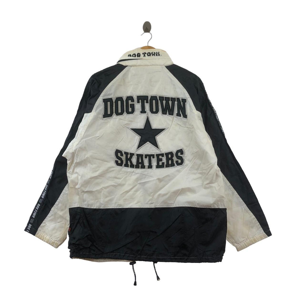 Vtg DOGTOWN SKATEBOARD Black Dragon Skaters Hip Hop Jacket Windbreaker Rap Z-Boys