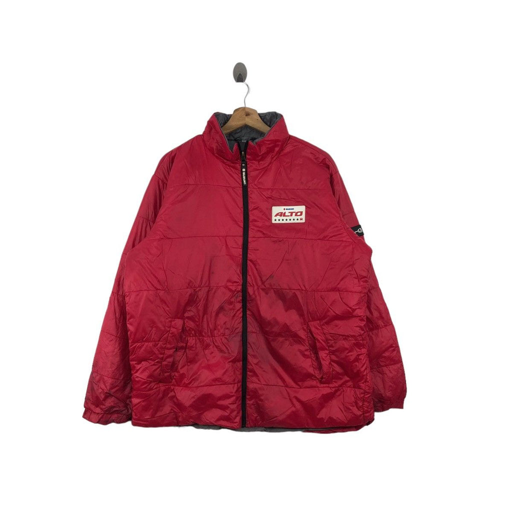 Vintage SUZUKI ALTO Racing Team Motorsport Puffer Jacket Windbreaker