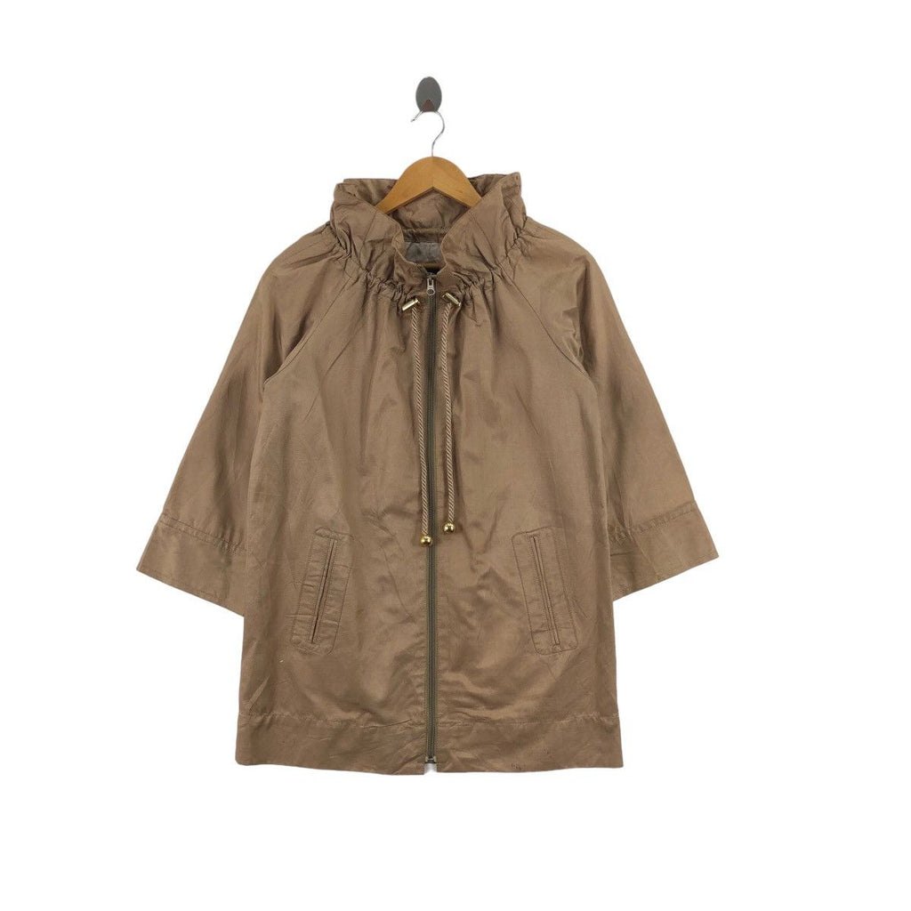 Vintage RAY BEAMS Japanese Brand Full Zipper Brown Parka Jacket