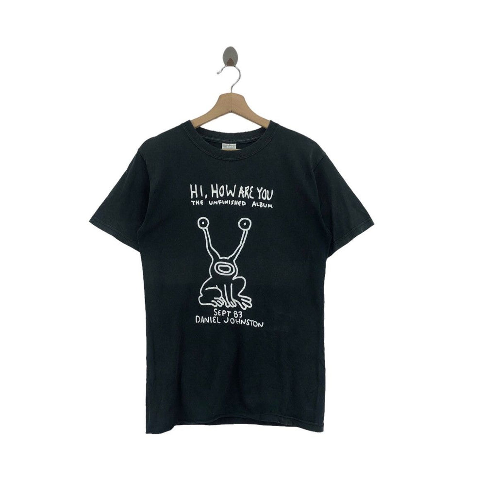 Vtg DANIEL JOHNSTON Hi How Are You Album Kurt Cobain Tee Shirt Live In Vain