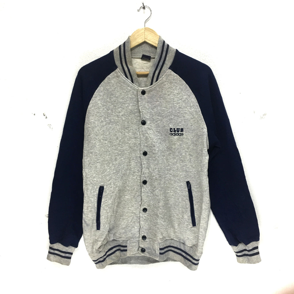 Vintage ADIDAS CLUB ORIGINALS Collection Cardigan Varsity Jacket Sweatshirt Trefoil Sportswear Sweater