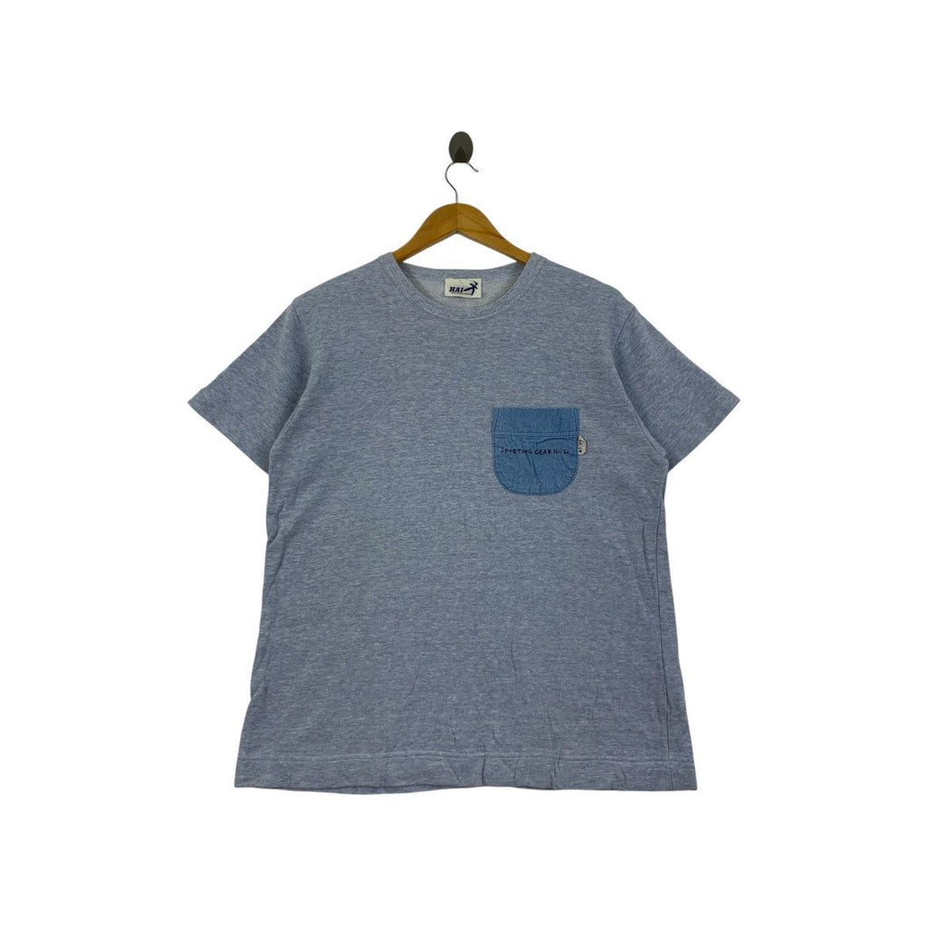 Vintage ISSEY MIYAKE HAI Sporting Gear Indigo Tee Shirt Top Tsumori Chisato Collection