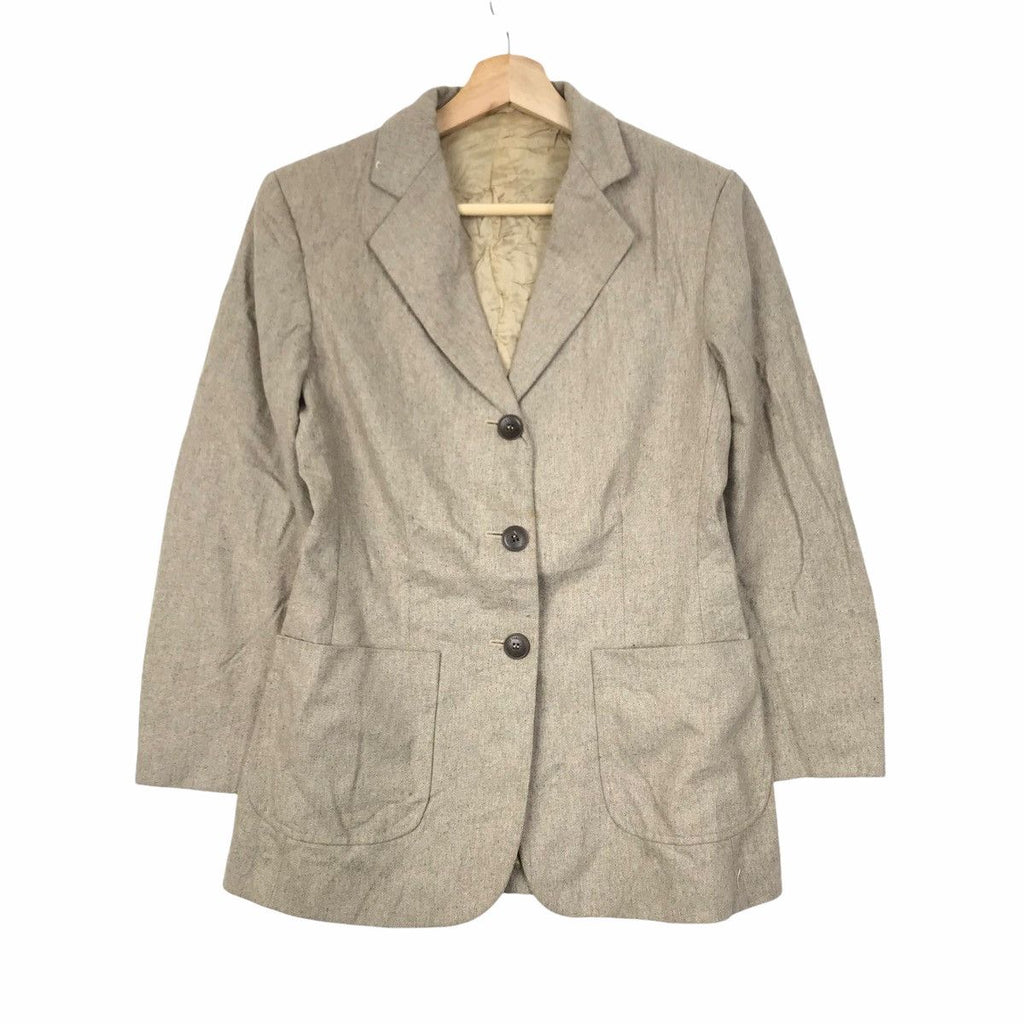 Vintage LE VERSEAU Made In Italy 3 Button Blazer Premium Wool Sport Coat Suit Formal