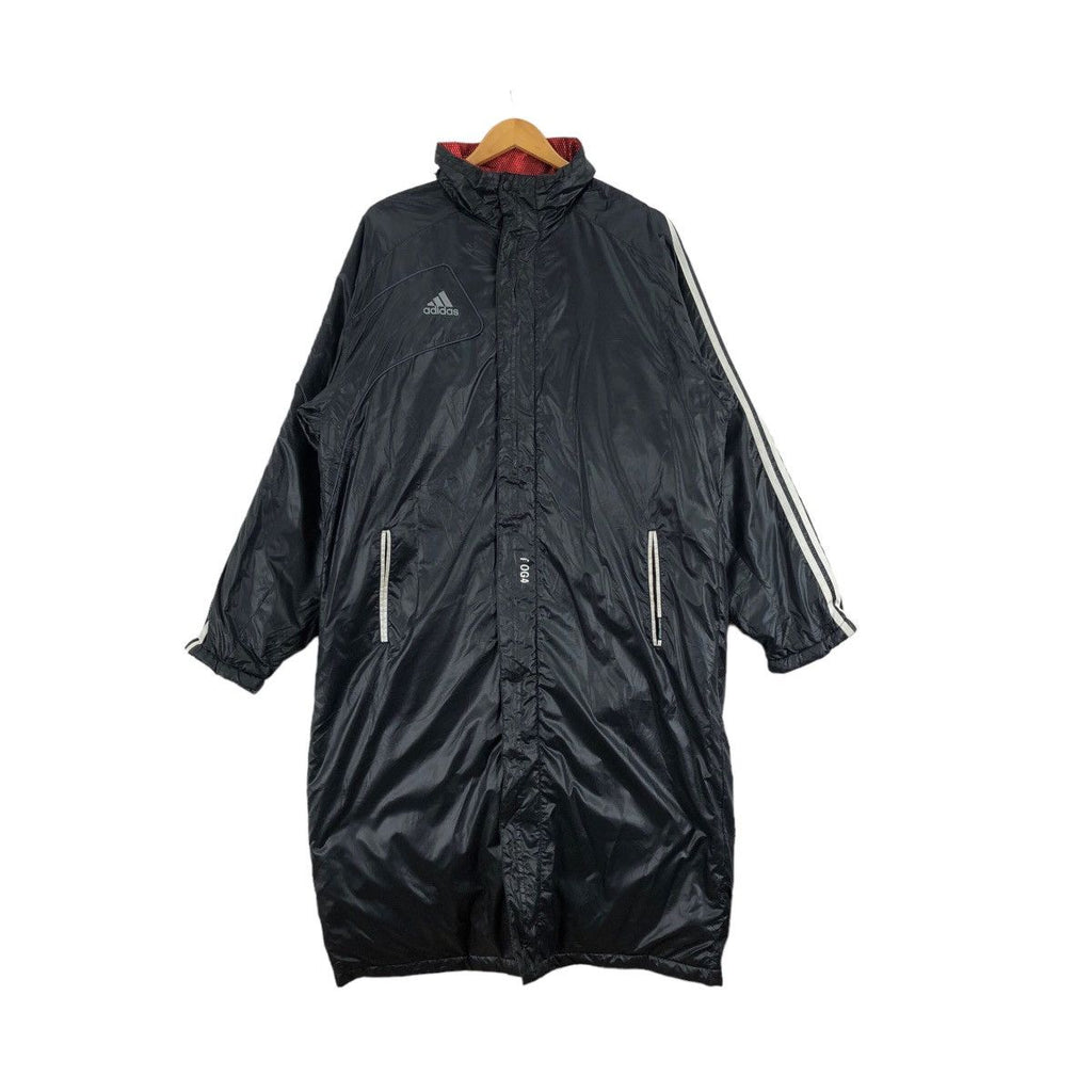 Vintage ADIDAS EQUIPMENT 3 Stripes Side Sportswear Long Parka Coat Jacket