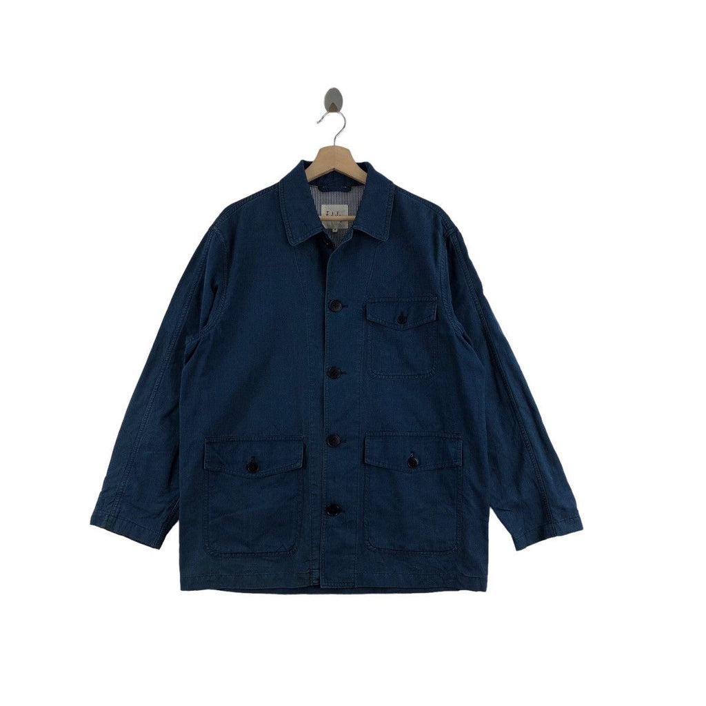 Vintage EDDY FIN DE SEMAINE Pure Natural Indigo Jeans Denim Jacket Made In Japan
