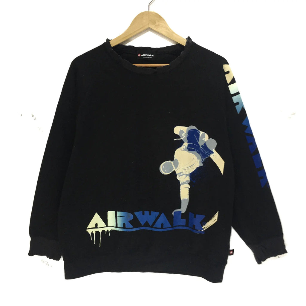 Vintage AIRWALK Skateboard Graffiti Crew Sweatshirt Sweater Jumper Pullover