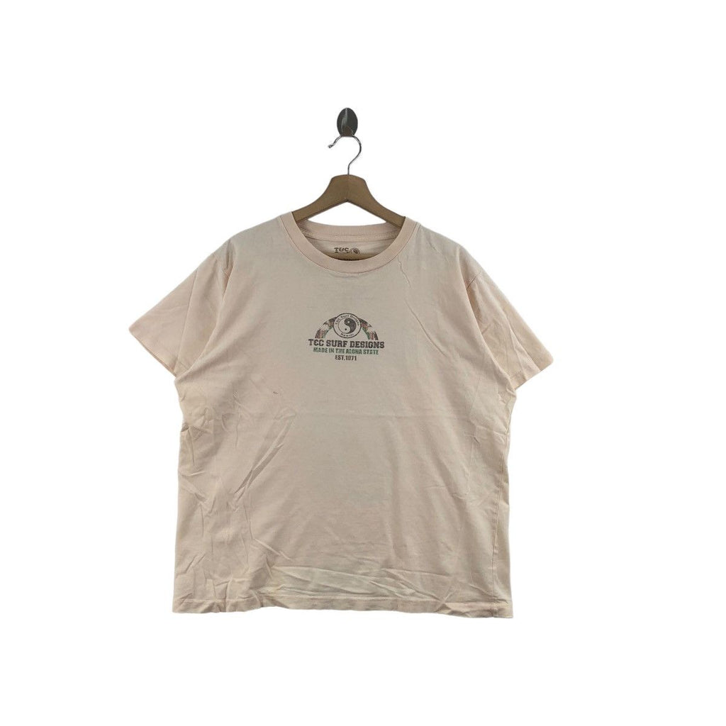T&amp;C SURF DESIGNS Surfing Greatest Riders Tee Shirt Top Aloha State Town Country Hawaii