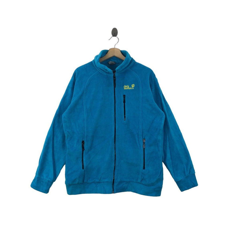 Vintage JACK WOLFSKIN TRAVEL Collection Fleece Sweater Full Zipper Sweatshirt Jumper