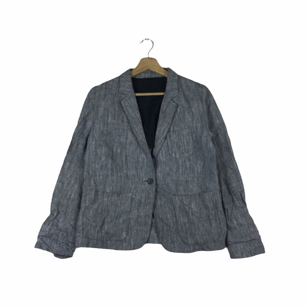 Vintage MARGARET HOWELL ENGLAND Gray 1 Button Coat Blazer Jacket Formal Suit
