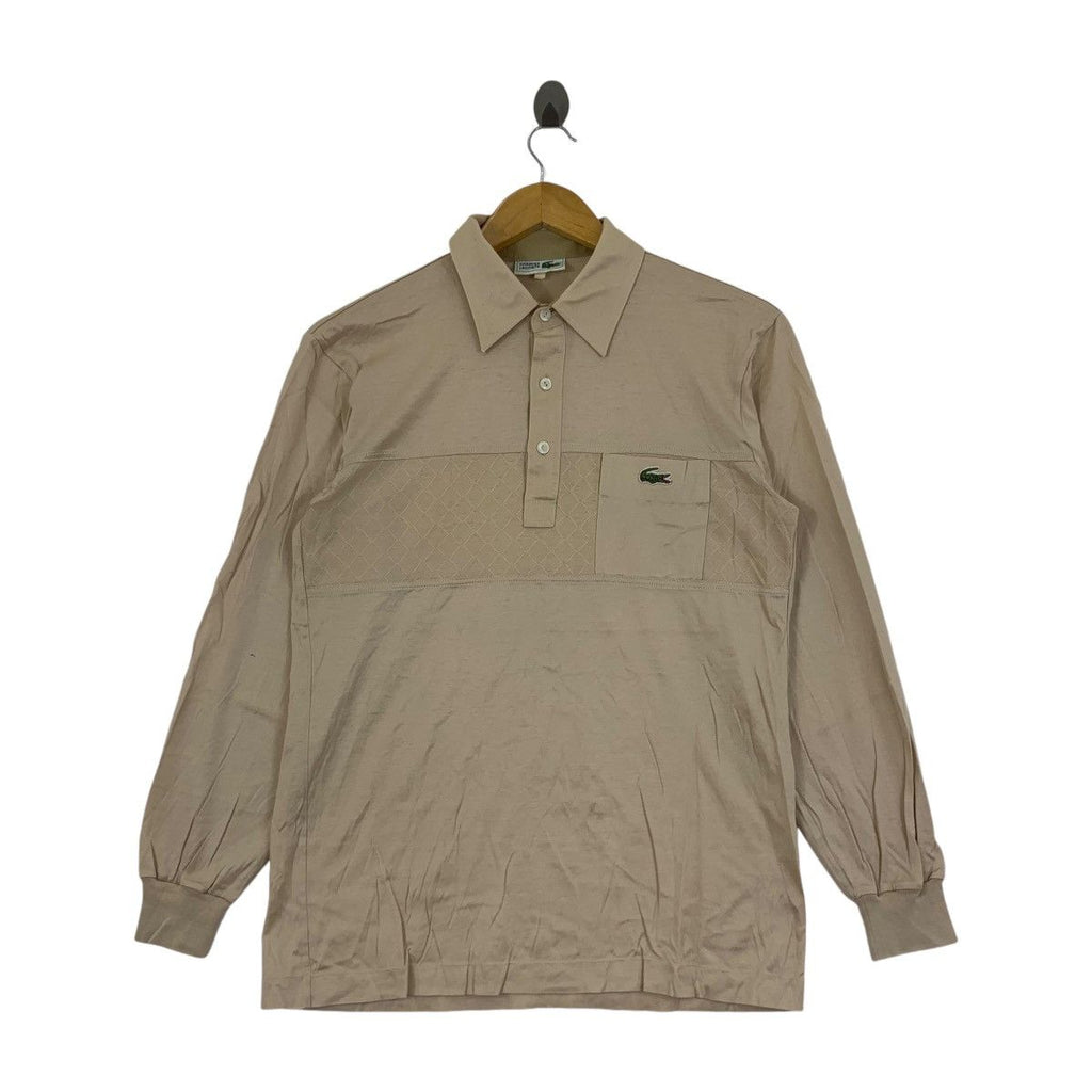 Vintage 80’ CHEMISE LACOSTE PARIS Golf Polo Tee Shirt Top Long Sleeve Monogram