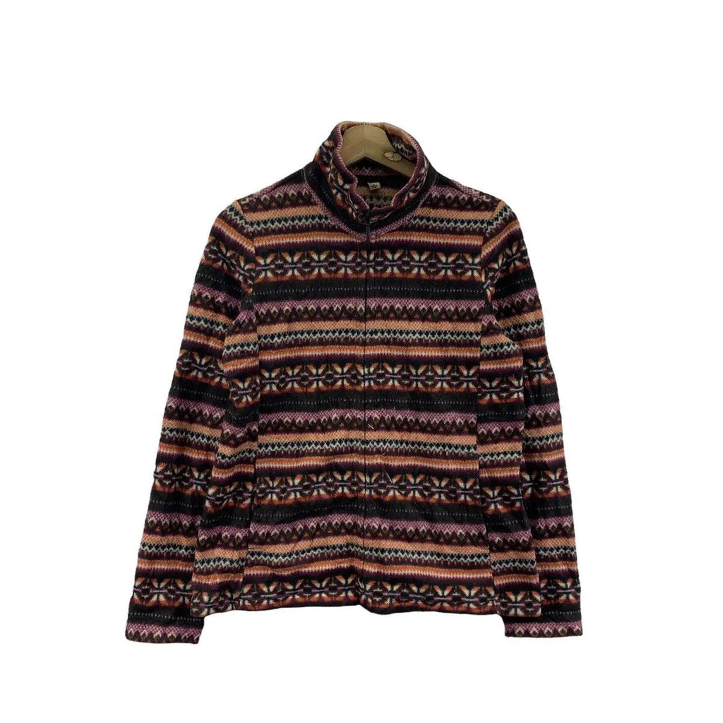UNIQLO JAPAN NAVAJO Aztec Modern Art Fleece Jacket Windbreaker Sweater Zipper