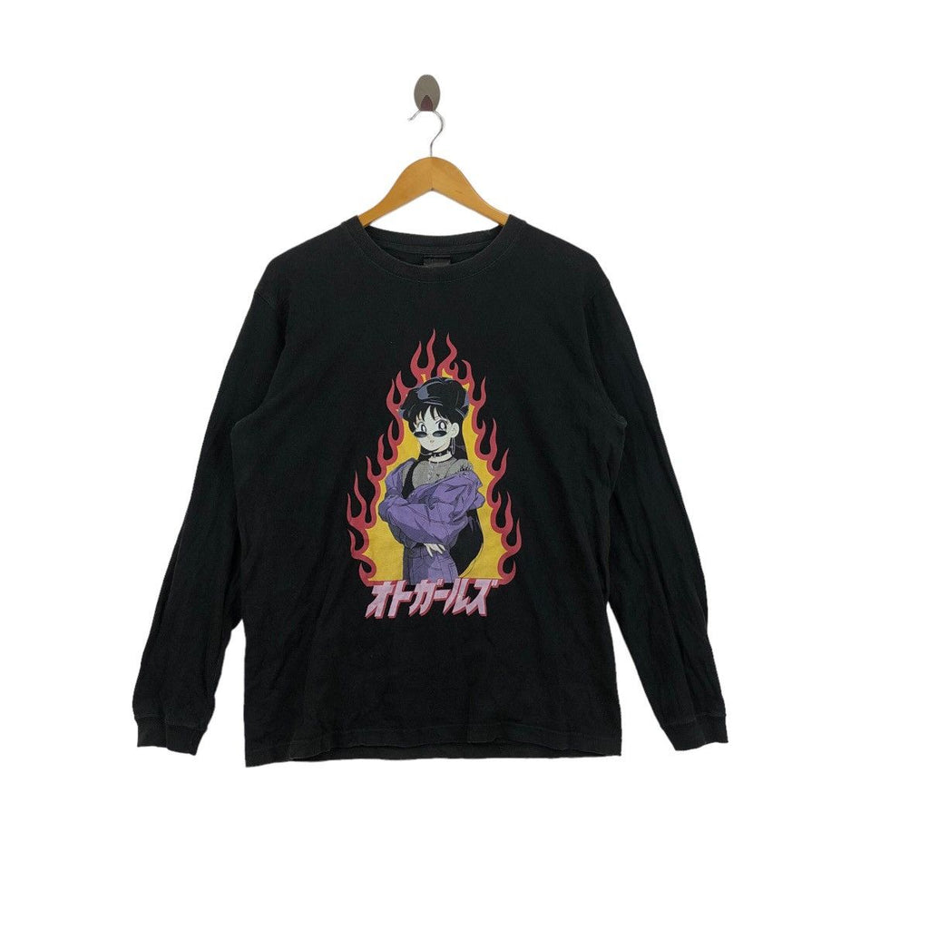 Vintage OTTO GIRL ANIME Exhibition Manga Long Sleeve Tee Shirt Shonen Jumps