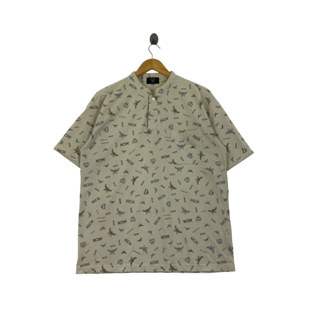 Vintage MCM OTC Over The Counter Monogram Tee Shirt Top Collection Pocket