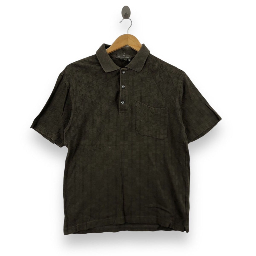 Vintage VARIZIONI ITALIANO Made In Italy Zucca Polo Tee Shirt Top Monogram