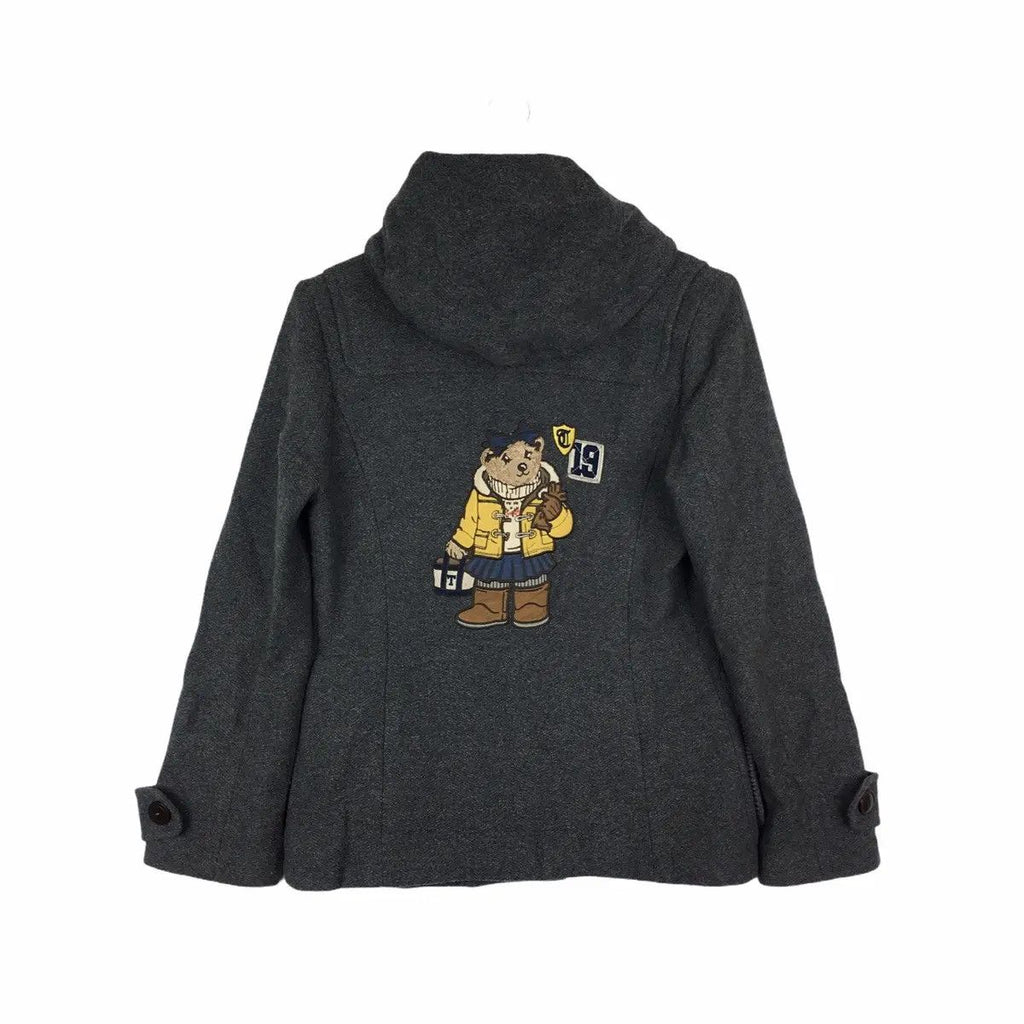 Vintage TEENIE WEENIE BEAR Duffle Coat Heavy Jacket Windbreaker Trench Coat Parka