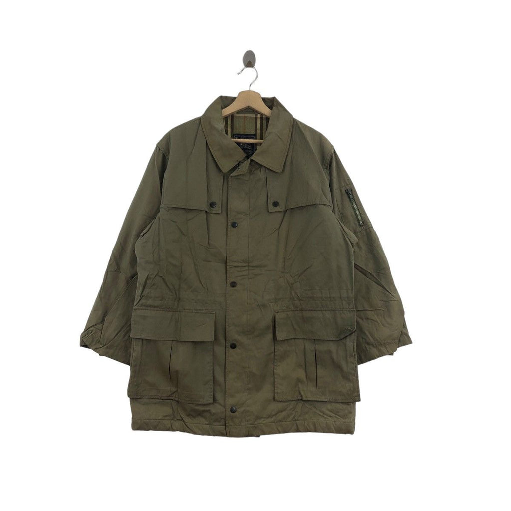 Vintage 90’ BURBERRY LONDON x MARUZEN TOKYO Tactical Trench Coat Jacket Nova Checks