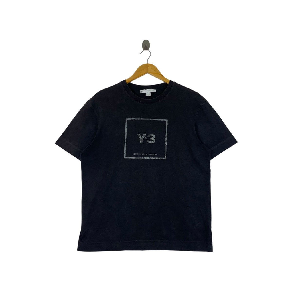 YOHJI YAMAMOTO x ADIDAS Y-3 Collection Tee Shirt Top Embossed Logo Distress Design
