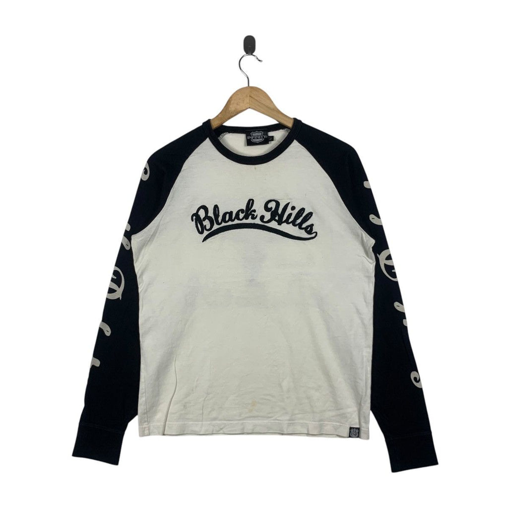 BLACK HILLS MOTORCYCLE South Dakota Raglan Tee Shirt Top Long Sleeve Riders