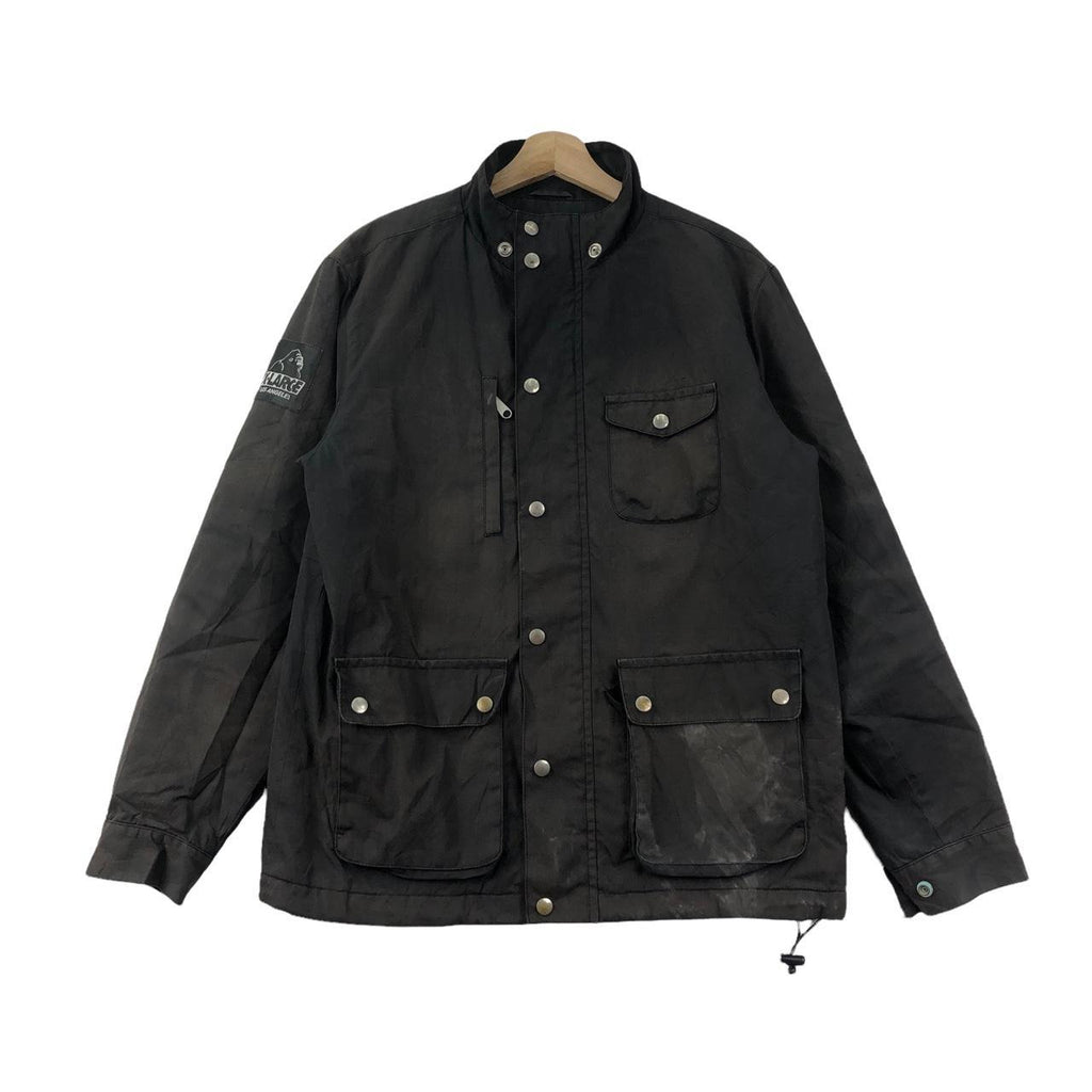 Vtg X-LARGE LOS ANGELES Skateboard Distress Jacket Tactical Windbreaker Graffiti