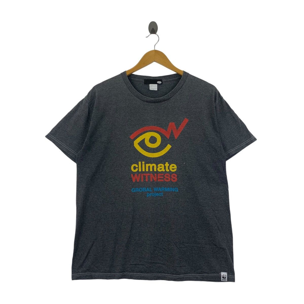 GLOBAL WARMING PROJECT Climate Witness WWF Tee Shirt Top Nature Preserve