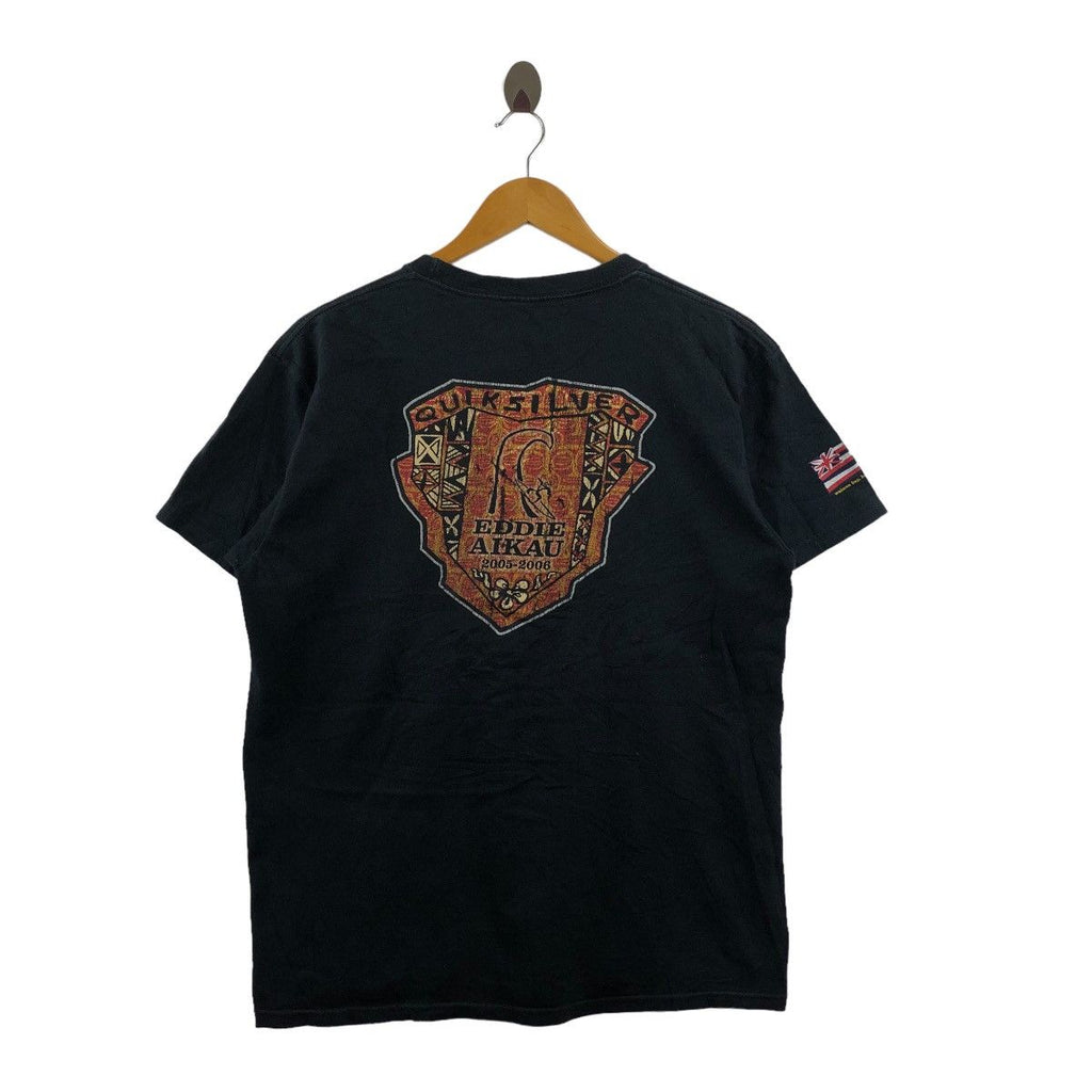 Vintage 90’ QUIKSILVER EDDIE AIKAU Waimea Bay Lifeguard Tee Shirt Surfing Longboard