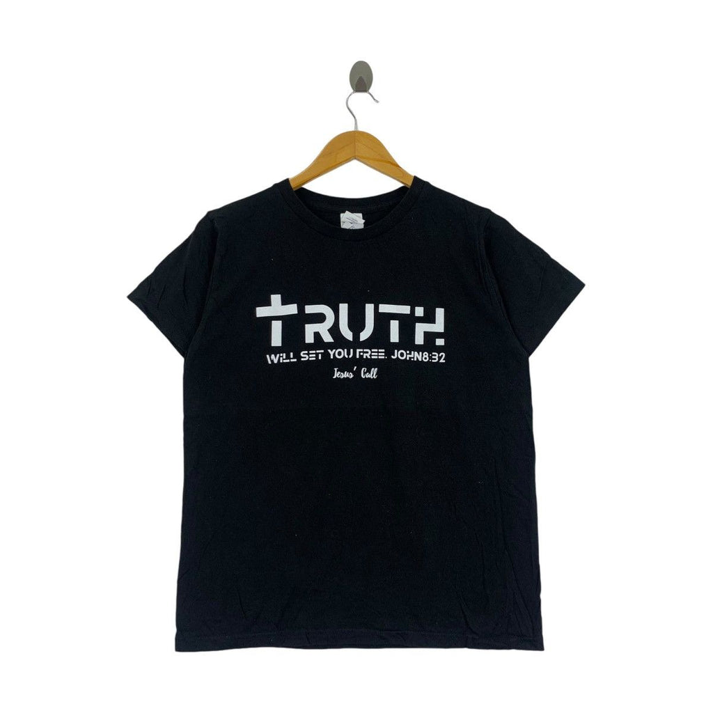 TRUTH WILL SET YOU FREE Verse John Tee Shirt Top Artwork Biblical