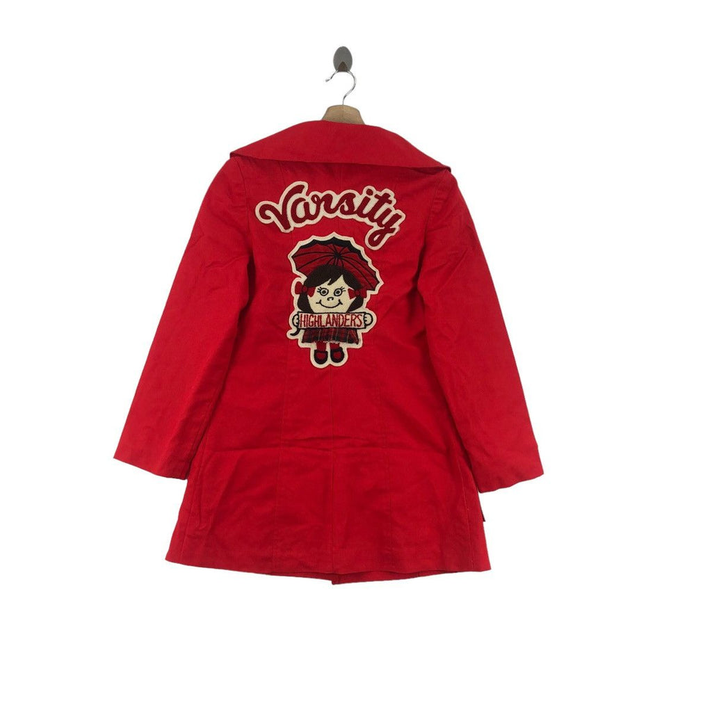 Vintage VARSITY HIGHLANDERS CARTOON Anime Winter Parka Jacket Windbreaker