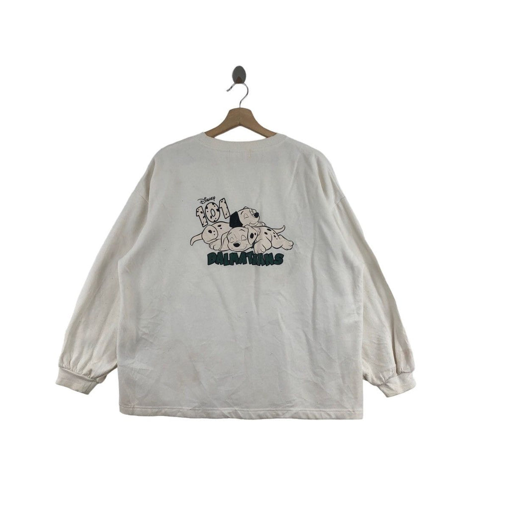 Vtg DISNEY 101 DALMATIANS MOVIE Film Cartoon Sweatshirt Pullover Jumper Series