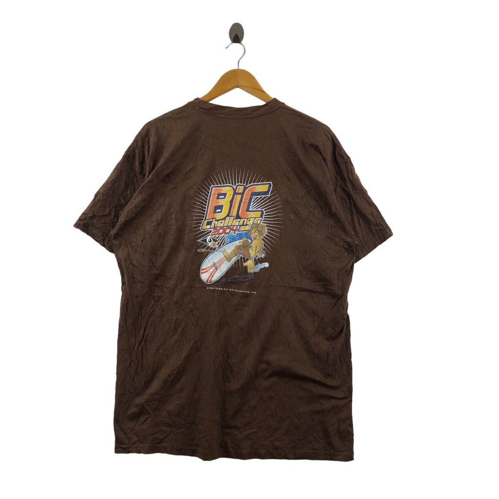 Vintage BIC SURFBOARDS 2004 Surf Challenge Hawaii Tee Shirt Longboard Champion Beach