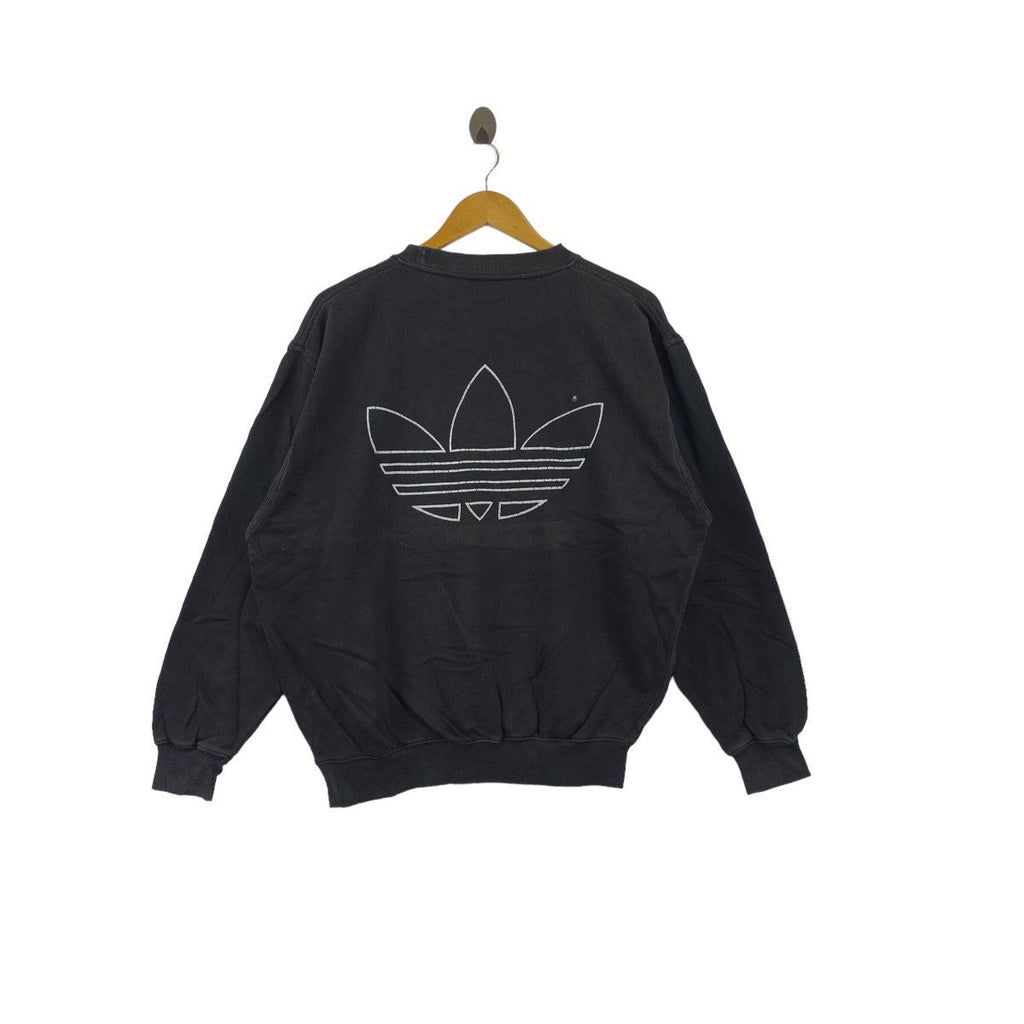 Vintage 90’ ADIDAS ORIGINALS Center Logo Embroidered Sweatshirt Sweater Pullover Jumper