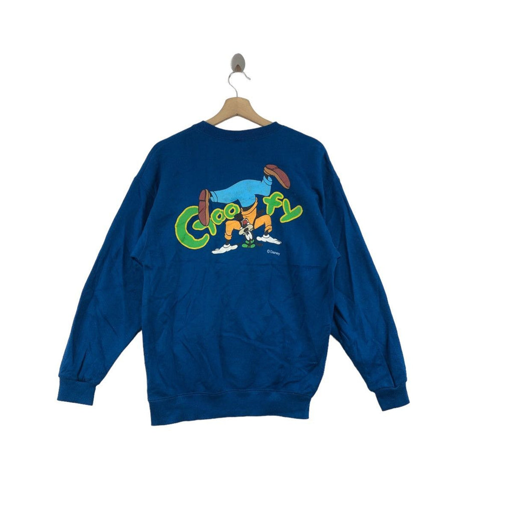 Vintage 90’ DISNEY CARTOON GOOFY Break Dance Sweatshirt Sweater Cartoon Comic