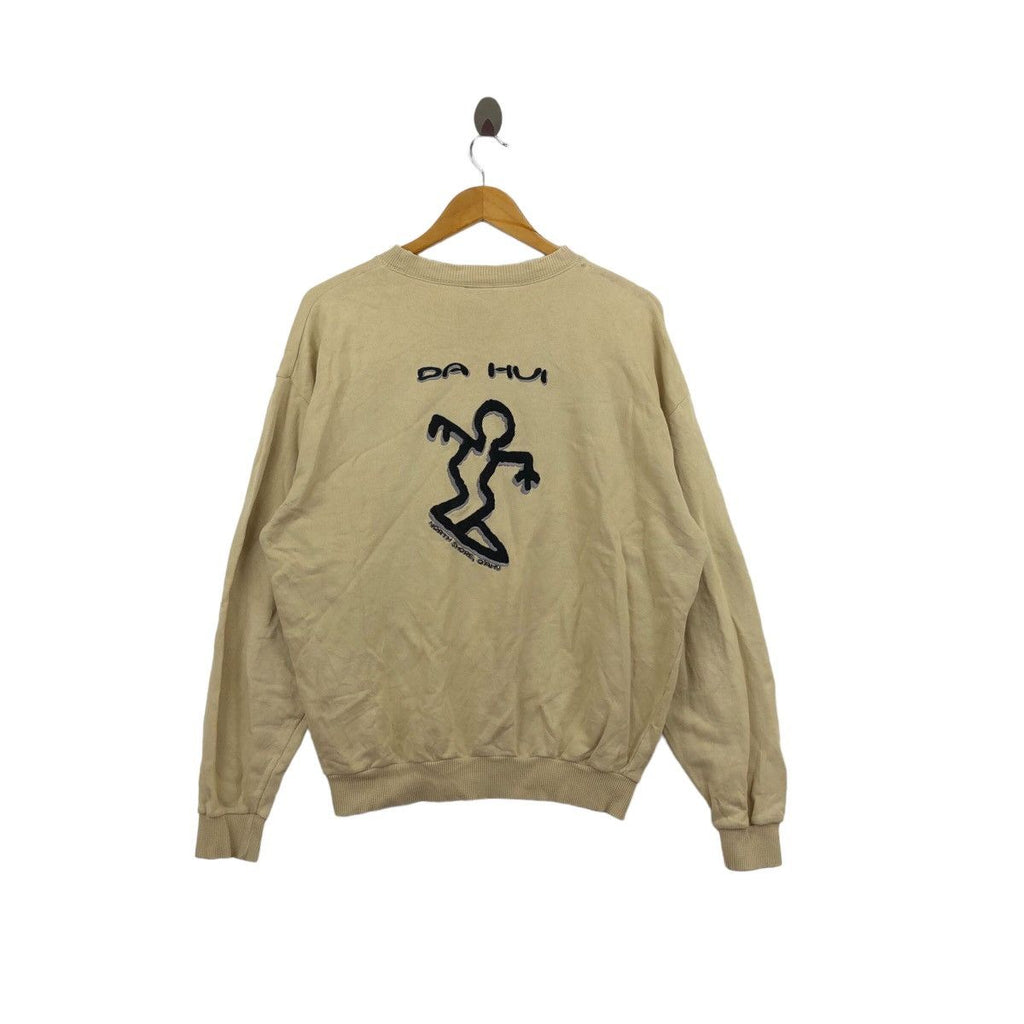 Vintage DA HUI HAWAII North Shore Surfing Roots Sweatshirt Sweater Pullover Jumper