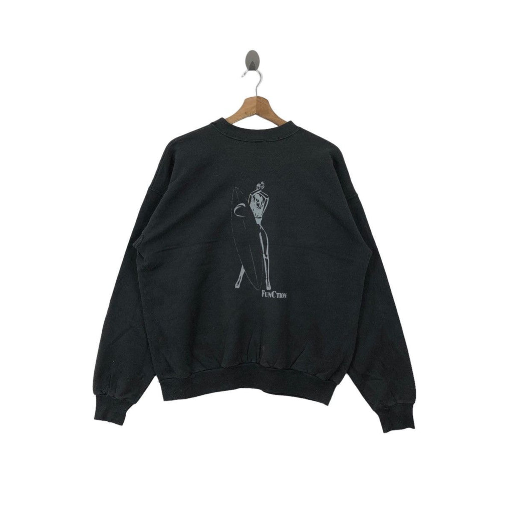 Vintage FUNCTION SURFING Naked Sexy Girl Sweatshirt Sweater Crewneck Pullover Jumper