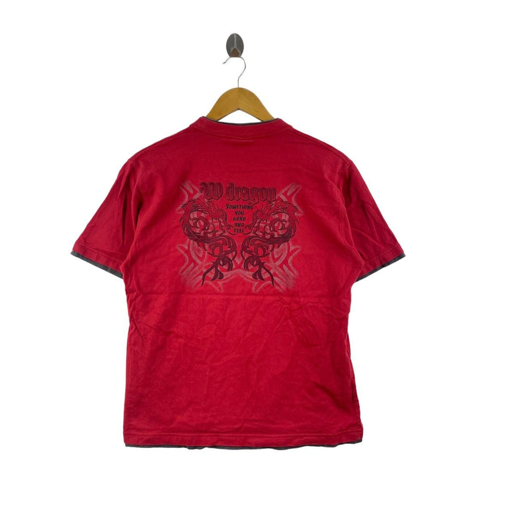 Vintage SUKAJAN W DRAGON Grad & Feel Tee Shirt Top Japan Traditional