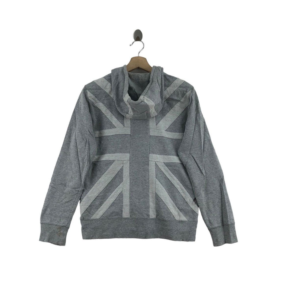 Vintage FRED PERRY UK Flag Anarchy Laurel Wreath Hoodie Zipper Sweater