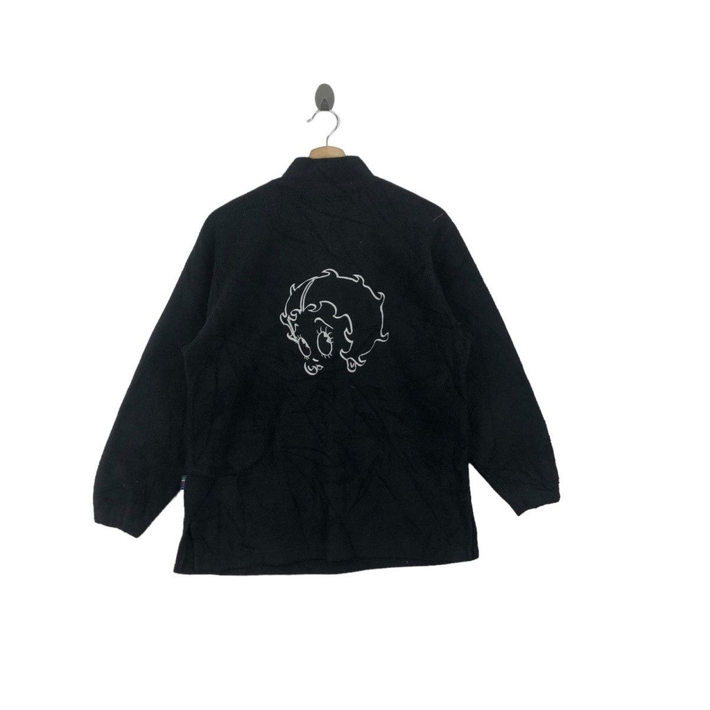 Vtg BETTY BOOP CARTOON Comic Monroe Fleece Sweater Hollywood Movie Anime Manga