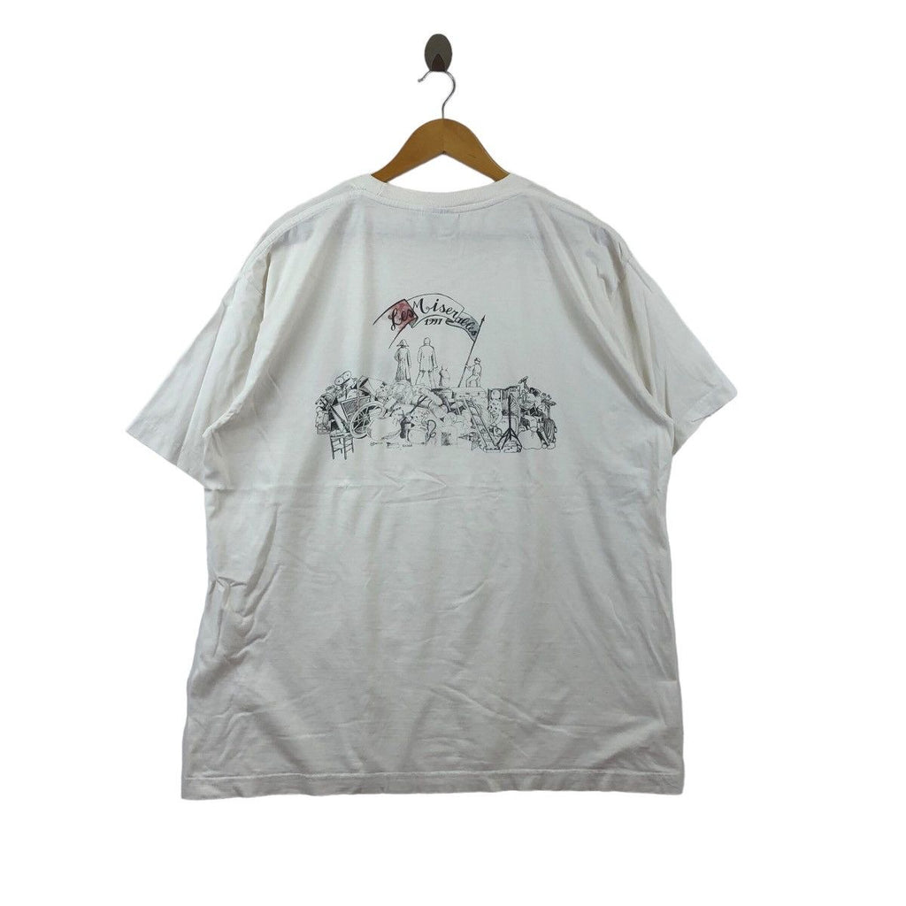Vintage 1997 LES MISERABLES Movie Uma Thurman Liam Neeson Tee Shirt Film Novel