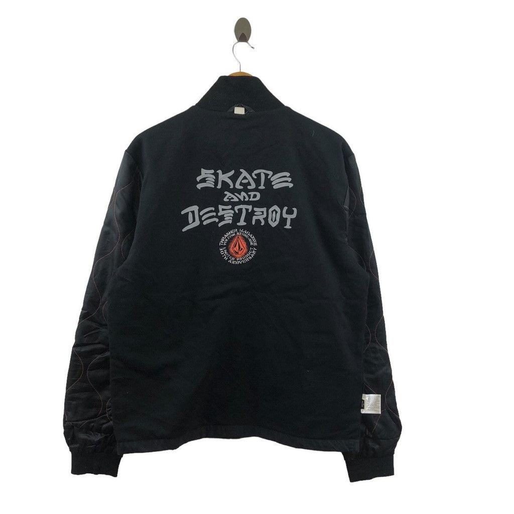 THRASHER MAGAZINE x VOLCOM Skateboard Jacket Skate Destroy Windbreaker
