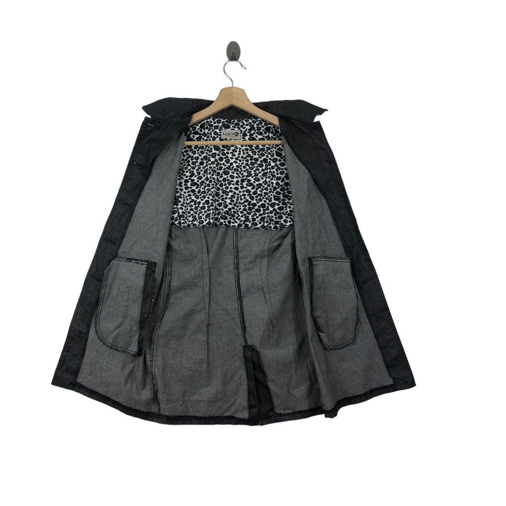 LULY K NEW YORK CITY Designer Polka Dot Trench Coat Jacket Parka