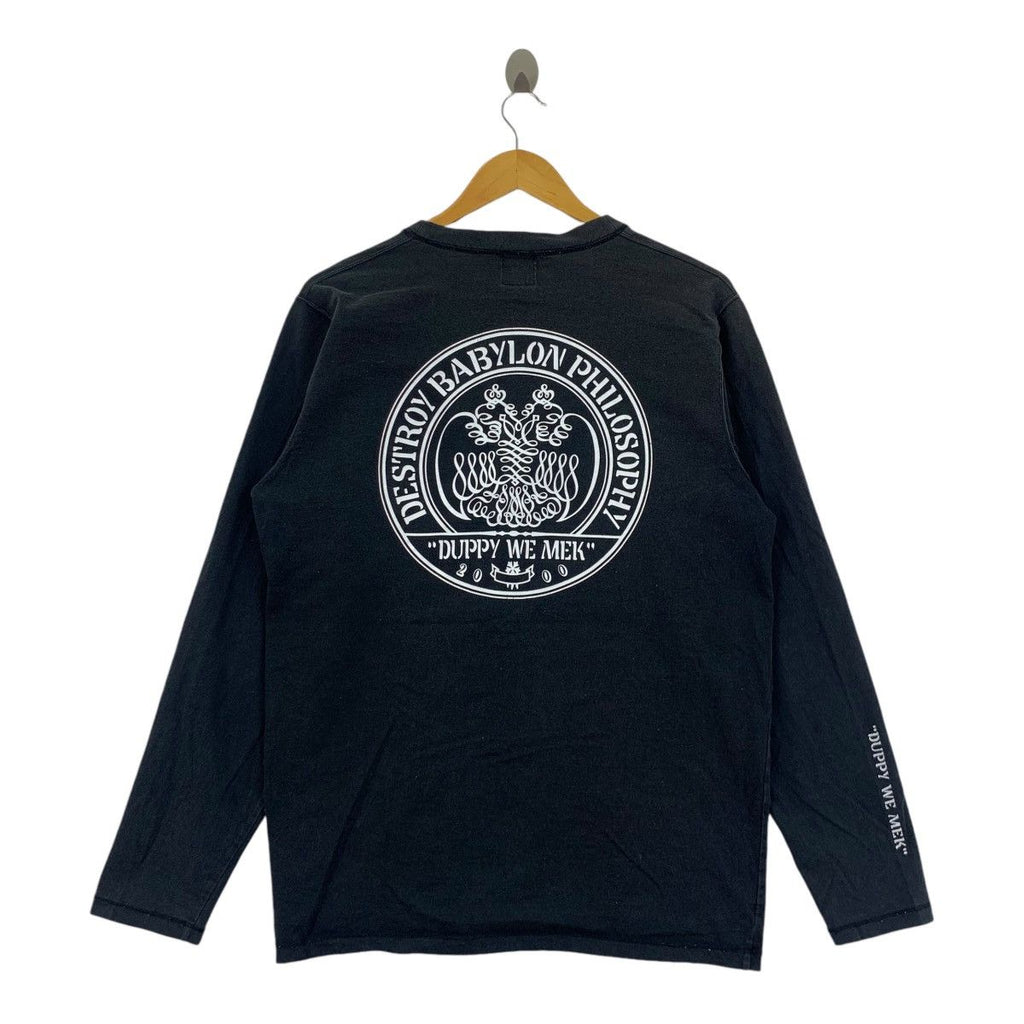 DUPPIES JAPAN Destroy Babylon Philosophy Cardigan Tee Shirt Top Duppy We Mek
