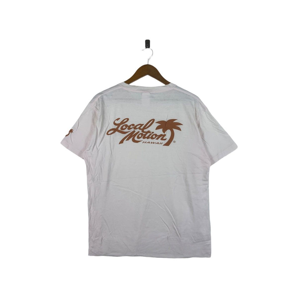 Vintage LOCAL MOTION HAWAII Surf Hard Coconut Tree Tee Shirt Top Beach Vacation