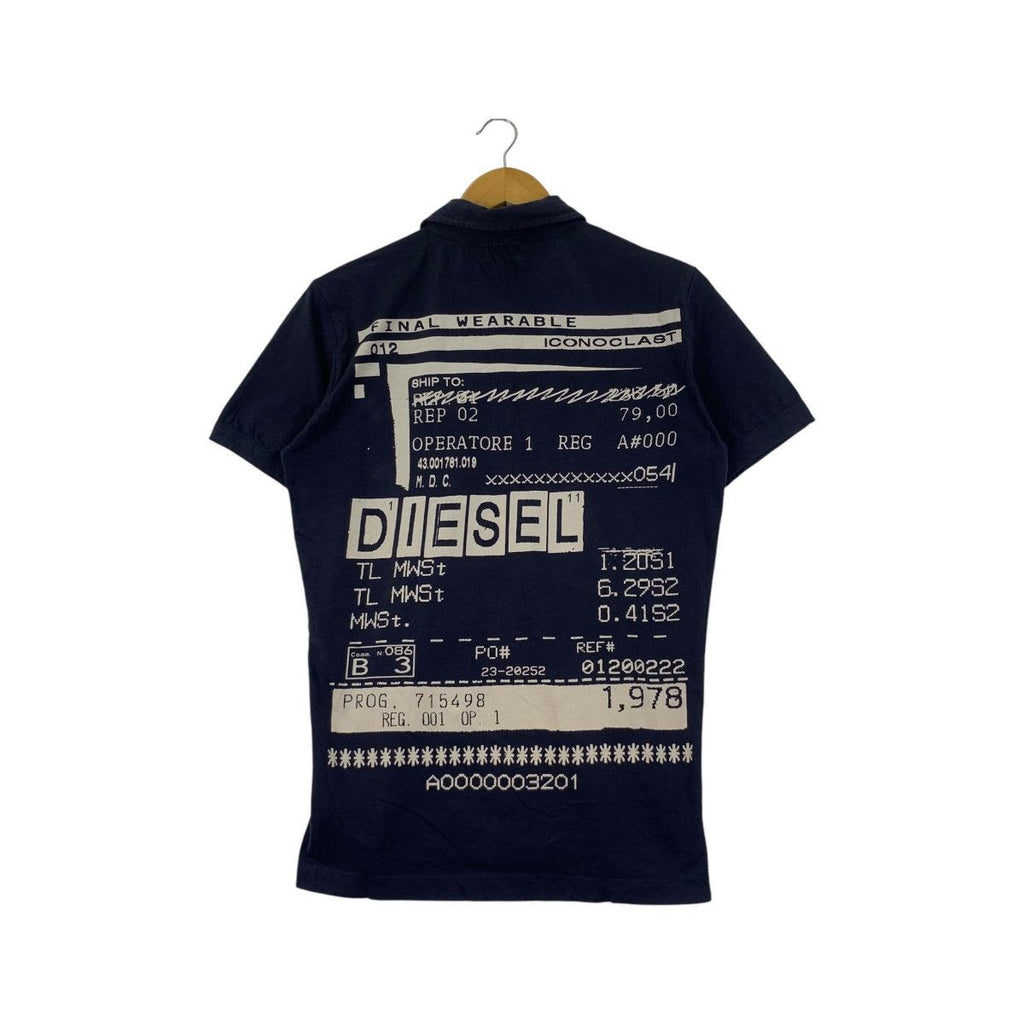 DIESEL EXPRESS ICONOLAST Final Wearable Collection Tee Shirt Top Polo Collar