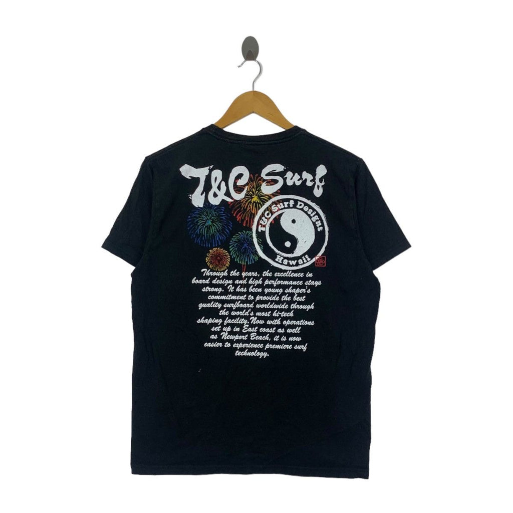 Vintage T&C SURF DESIGNS Hawaii Tee Shirt Town Country Top Beach Summer Vacation